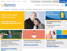 Tablet Screenshot of piedmontmedicalcenter.com